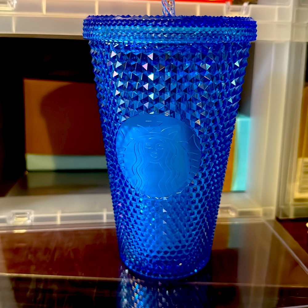 STARBUCKS JAPAN BLUE GRANDE STUDDED TUMBLER
